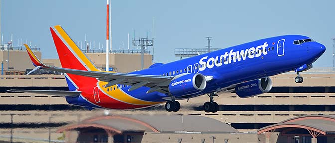Southwest Boeing 737-800 N8503A, Phoenix Sky Harbor, October 10, 2017